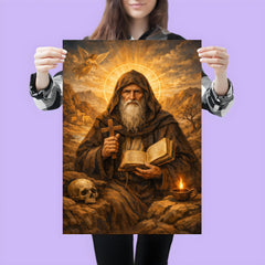 Isaac the Syrian solitary desert saint poster 3