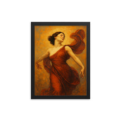 Isadora Duncan framed print on a plain backdrop in size 12"x16".