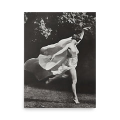 Isadora Duncan poster on a plain backdrop in size 18"x24".