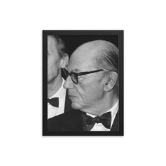 Isaiah Berlin framed print on a plain backdrop in size 12"x16".