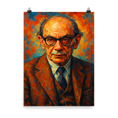 Isaiah Berlin poster on a plain backdrop in size 8"x10".