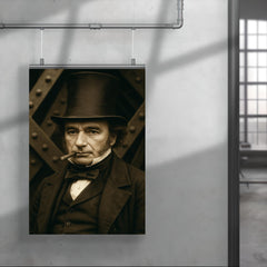 Isambard Kingdom Brunel portrait poster 4