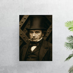 Isambard Kingdom Brunel portrait poster 7