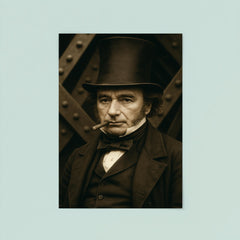 Isambard Kingdom Brunel portrait poster 8