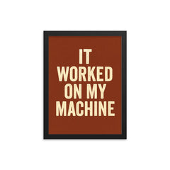 It worked on my machine framed print on a plain backdrop in size 12"x16".