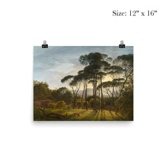 Italian Landscape with Umbrella Pines by Hendrik Voogd poster 3