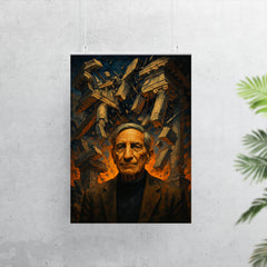 Ivan Illich beneath shattered institutional architecture poster 7
