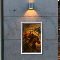 Ivan Mazepa fleeing with torn standards poster 2