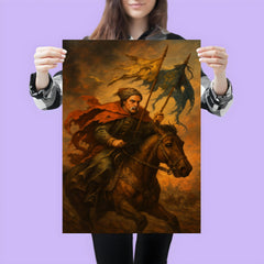 Ivan Mazepa fleeing with torn standards poster 3