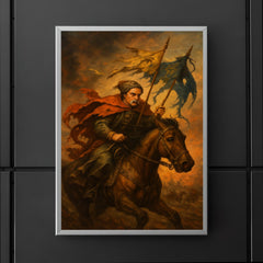 Ivan Mazepa fleeing with torn standards poster 5