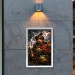 Ivan Mazepa stormlit Cossack hetman portrait poster 2