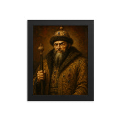 Ivan the Terrible framed print on a plain backdrop in size 8"x10".