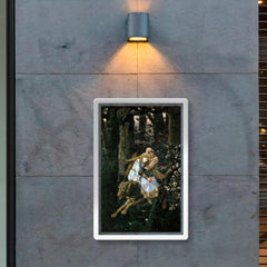 Ivan Tsarevich Riding the Gray Wolf by Viktor Vasnetsov, 1889 poster 2