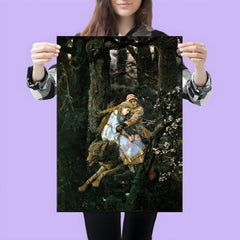 Ivan Tsarevich Riding the Gray Wolf by Viktor Vasnetsov, 1889 poster 3