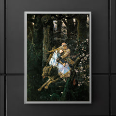 Ivan Tsarevich Riding the Gray Wolf by Viktor Vasnetsov, 1889 poster 5