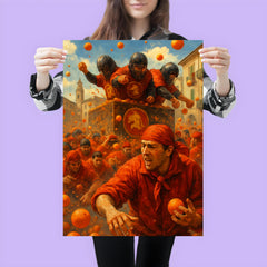 Ivrea Battle of the Oranges Italy poster 3