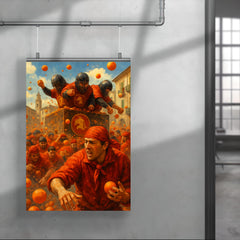 Ivrea Battle of the Oranges Italy poster 4