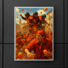 Ivrea Battle of the Oranges Italy poster 5