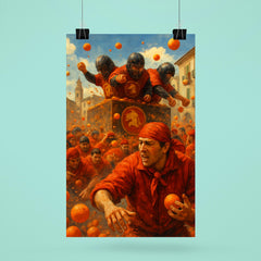Ivrea Battle of the Oranges Italy poster 6