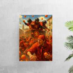 Ivrea Battle of the Oranges Italy poster 7