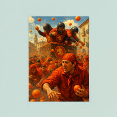 Ivrea Battle of the Oranges Italy poster 8
