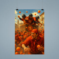 Ivrea Battle of the Oranges Italy poster 9