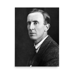 J R R Tolkien poster on a plain backdrop in size 18"x24".