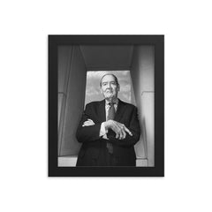 Jack Bogle framed print on a plain backdrop in size 8"x10".