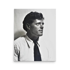 Jack London poster on a plain backdrop in size 16"x20".