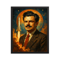 Jack Parsons framed print on a plain backdrop in size 16"x20".