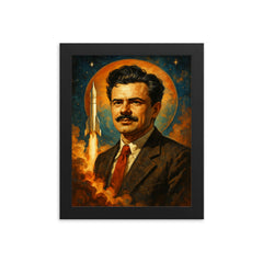 Jack Parsons framed print on a plain backdrop in size 8"x10".