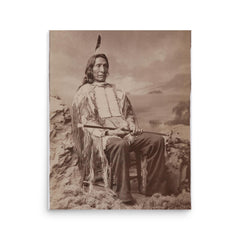 Jack Red Cloud poster on a plain backdrop in size 16"x20".