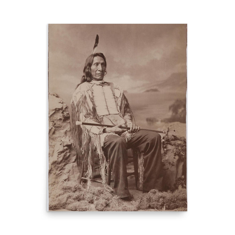 Jack Red Cloud poster on a plain backdrop in size 18