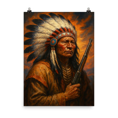 Jack Red Cloud poster on a plain backdrop in size 8"x10".