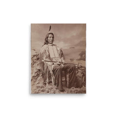 Jack Red Cloud poster on a plain backdrop in size 8"x10".