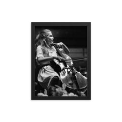 Jacqueline du Pré framed print on a plain backdrop in size 12"x16".