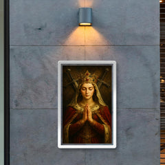 Jadwiga of Poland in prayer before crossed swords poster 2