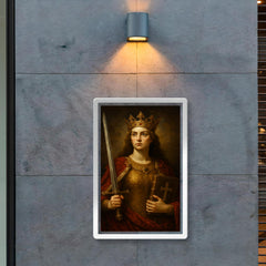Jadwiga of Poland with sword and gospel poster 2