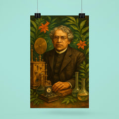 Jagadish Chandra Bose among instruments and plants poster 6