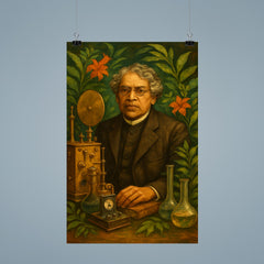 Jagadish Chandra Bose among instruments and plants poster 9