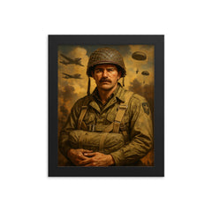 Jake McNiece framed print on a plain backdrop in size 8"x10".