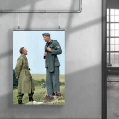 Jakob Nacken (221 cm) Chatting with British Corporal Bob Roberts (160 cm) poster 4