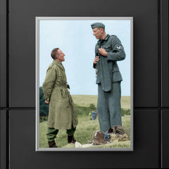Jakob Nacken (221 cm) Chatting with British Corporal Bob Roberts (160 cm) poster 5