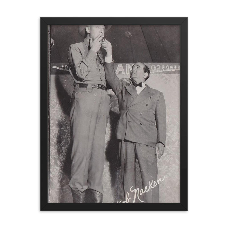 Jakob Nacken framed print on a plain backdrop in size 18