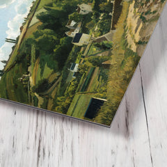 Jalais Hill, Pontoise by Camille Pissarro metal print mockup