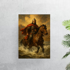 Jalal al Din Khwarazmshah crossing the Indus on horseback poster 7