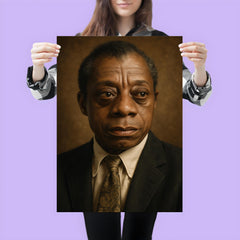 James Baldwin portrait poster 3