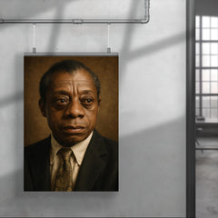 James Baldwin portrait poster 4