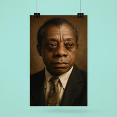 James Baldwin portrait poster 6