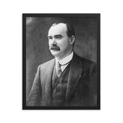 James Connolly framed print on a plain backdrop in size 16"x20".